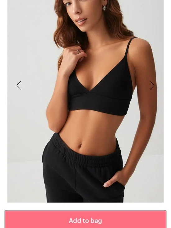 Seamless Rib Triangle Bralette - Picture 1 of 2